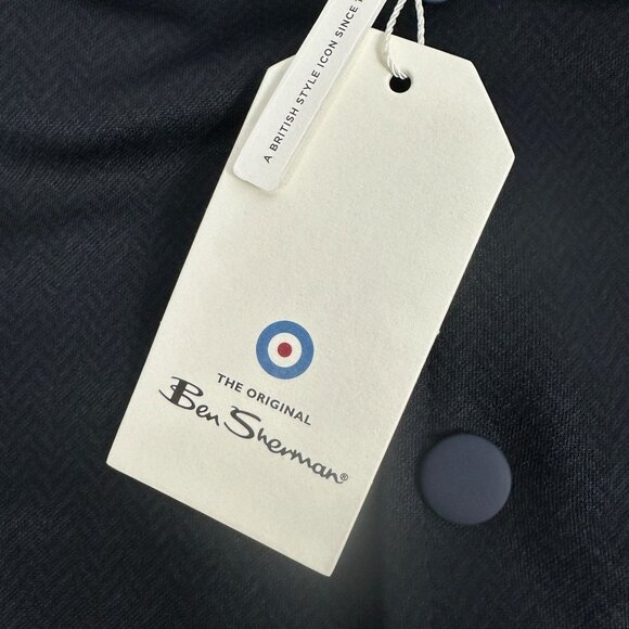 Ben Sherman Mens Navy Blazer Jacket Medium 60% Polyester 40% Cotton - Picture 5 of 6